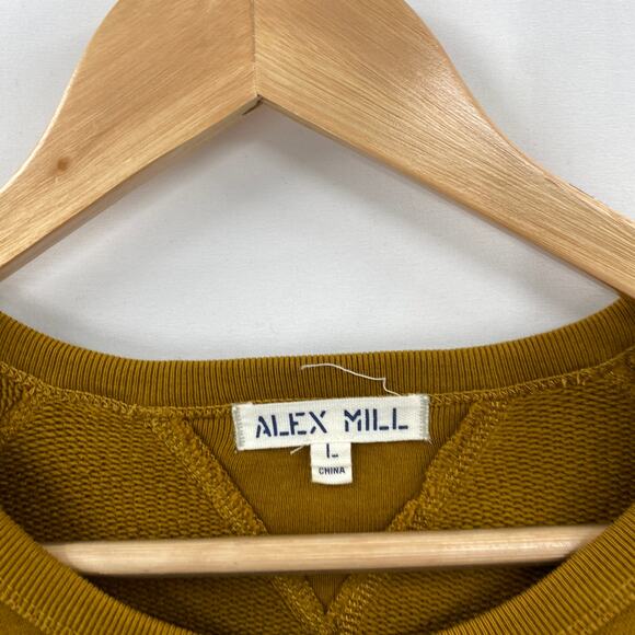 Alex Mill Standard Lightweight Sweatshirt - Golden Khaki - Picture 4 of 6